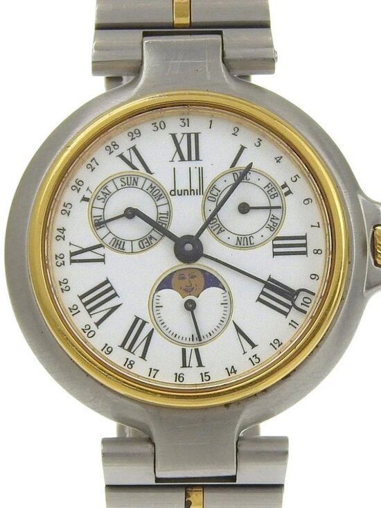 Dunhill Millennium Watches Moon face WhiteDial Stainless Steel/Plated Gold... main image 12
